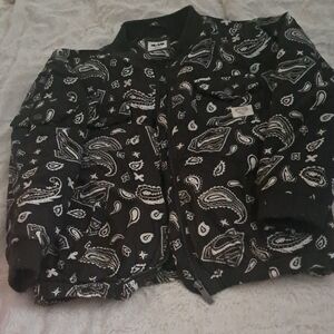 Black and White Paisley Jacket